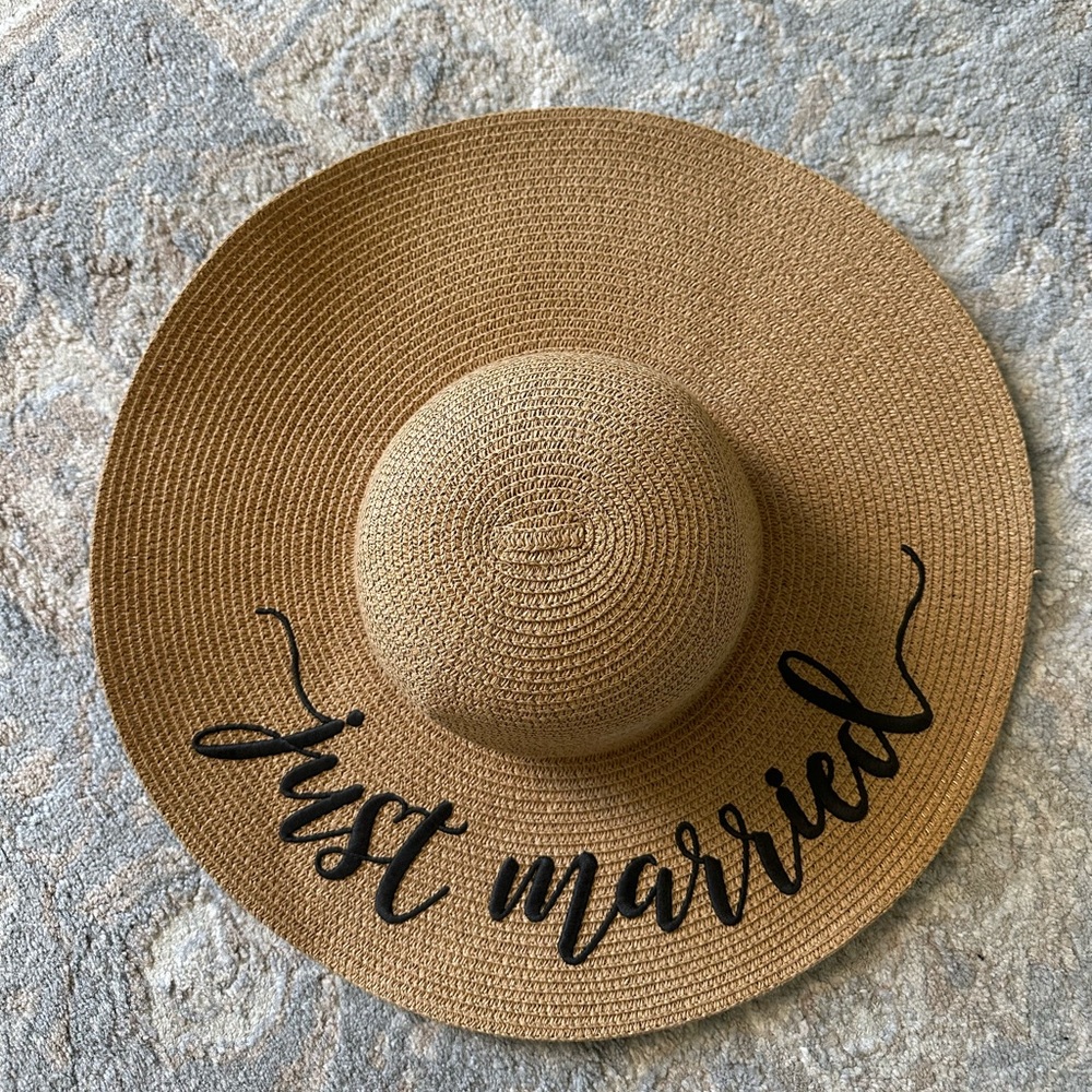 Just Married - The Chic Soul Straw Sun Hat